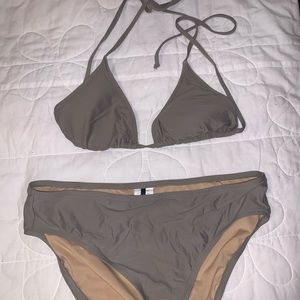 J Crew tan/beige bikini